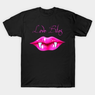 Pastel Goth Love Bites Vampire Lips Valentine T-Shirt